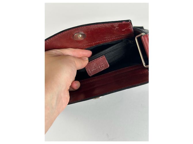 Vintage Givenchy Handtasche schwarz rot - Ansicht 3