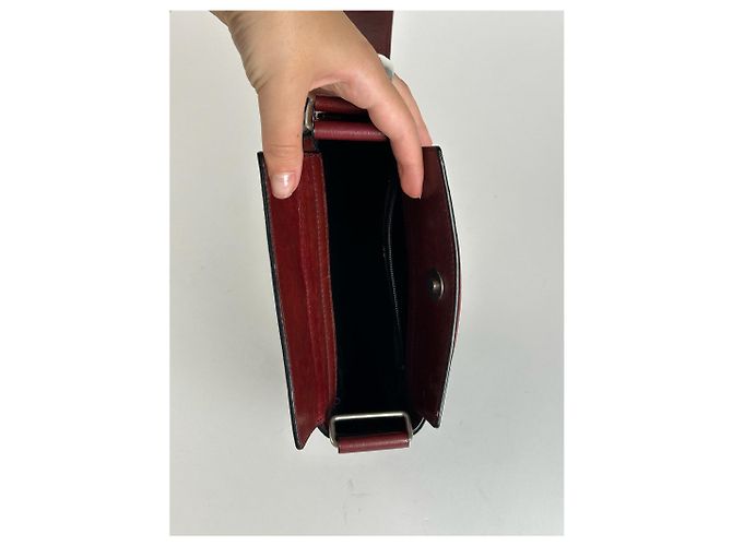 Vintage Givenchy Handtasche schwarz rot - Ansicht 5