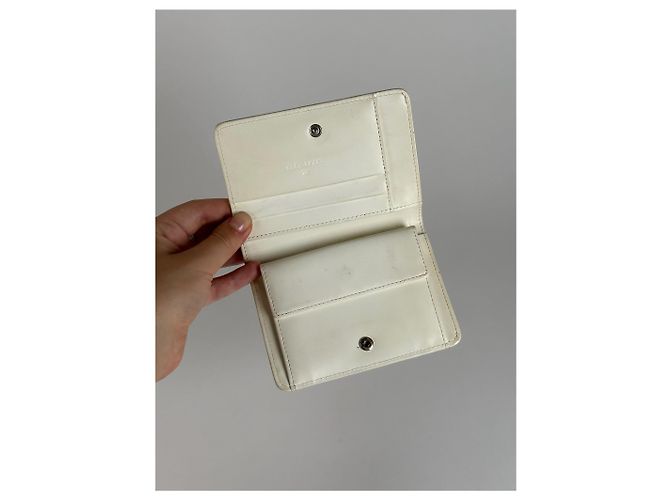 Vintage Courreges Leather wallet Black white - view 2