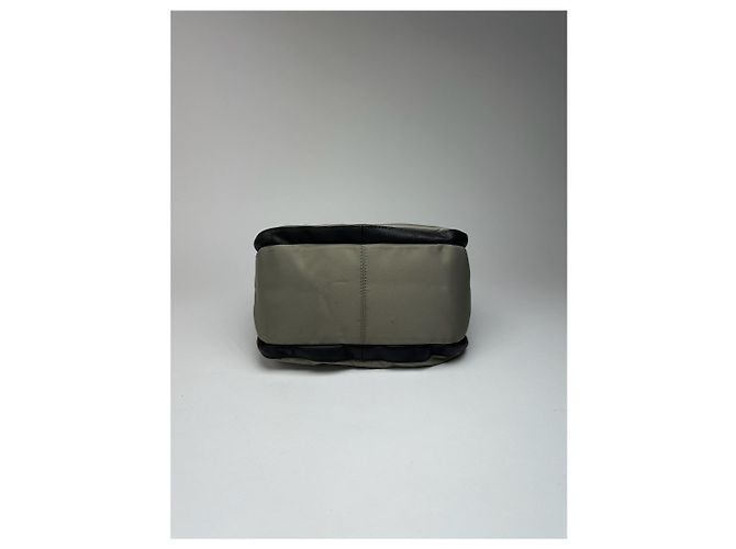 Vintage Yohji Yamamoto Polyester-Leder Tasche Grau Schwarz - Ansicht 5