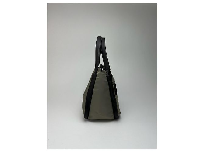Vintage Yohji Yamamoto Polyester-Leder Tasche Grau Schwarz - Ansicht 9