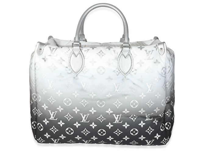 Louis Vuitton Frost Nylon Monogram Gradient LV Snow Onthego MM Brown White - view 2