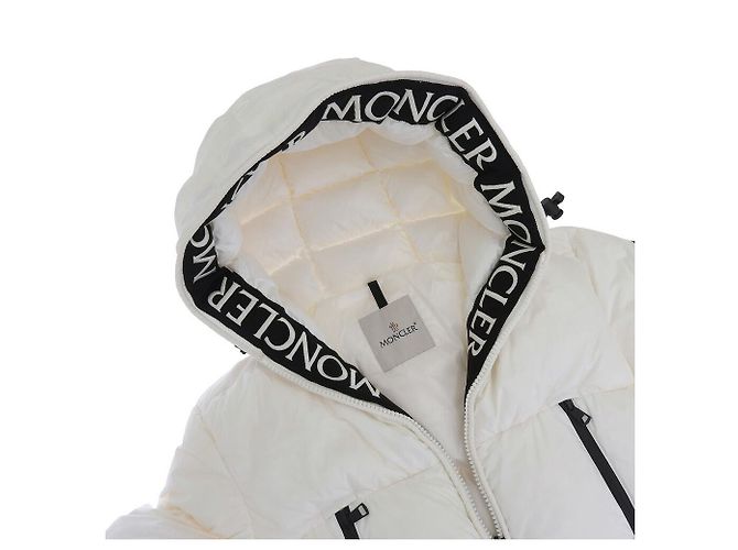 Chaqueta de plumas Moncler blanca de nylon Blanco - vista 3