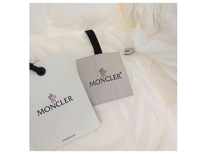 Chaqueta de plumas Moncler blanca de nylon Blanco - vista 9