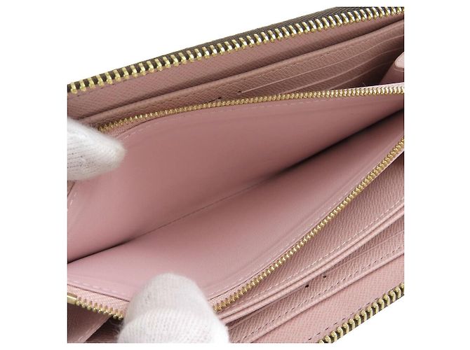 Cartera Zippy Damier Louis Vuitton N60046 Rosa - vista 6