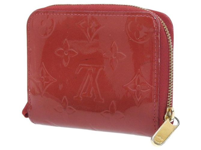 Monedero Zippy de cuero patentado M93608 de Louis Vuitton Roja Burdeos - vista 2
