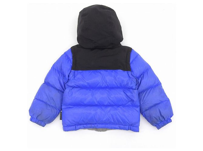 Giacca in Piuma Moncler Kids Blu Nero - vista 2