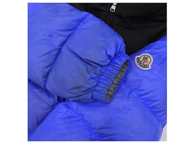 Giacca in Piuma Moncler Kids Blu Nero - vista 4