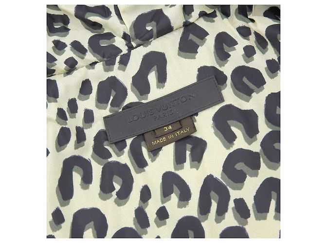 Abrigo de plumas Louis Vuitton negro marino Azul marino - vista 8