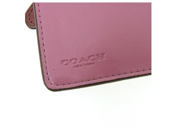 Portafoglio bifold in pelle Coach marrone 23590 - vista 10