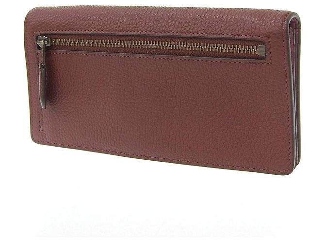 Portafoglio bifold in pelle Coach marrone 23590 - vista 2