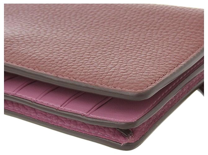 Portafoglio bifold in pelle Coach marrone 23590 - vista 3