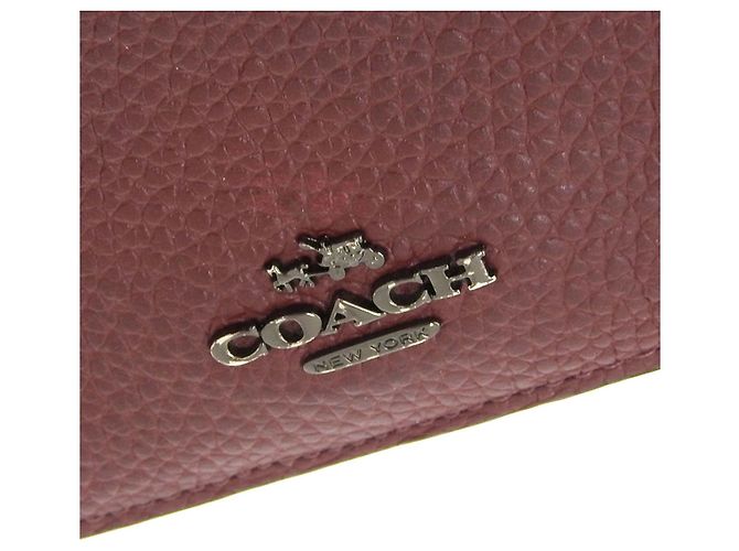 Portafoglio bifold in pelle Coach marrone 23590 - vista 4