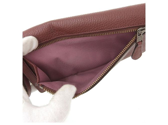 Portafoglio bifold in pelle Coach marrone 23590 - vista 9