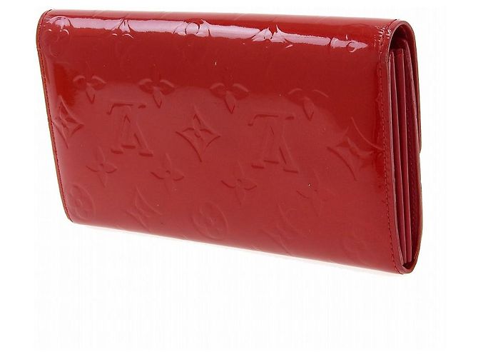 Louis Vuitton Vernis Sarah Wallet M93530 Red Purple - view 2