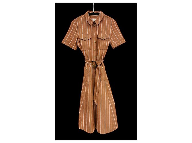 SéZane Raquel Kleid Terracotta Mehrfarben - Ansicht 2