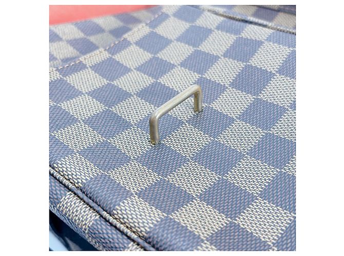 Borsa a spalla in tela Damier Louis Vuitton Marrone - vista 14