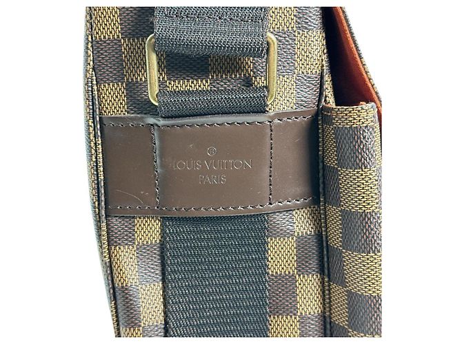 Borsa a spalla in tela Damier Louis Vuitton Marrone - vista 15