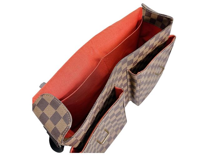 Borsa a spalla in tela Damier Louis Vuitton Marrone - vista 16