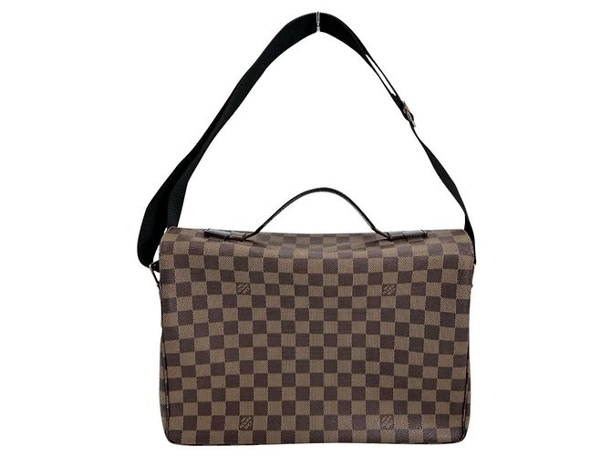 Borsa a spalla in tela Damier Louis Vuitton Marrone - vista 2