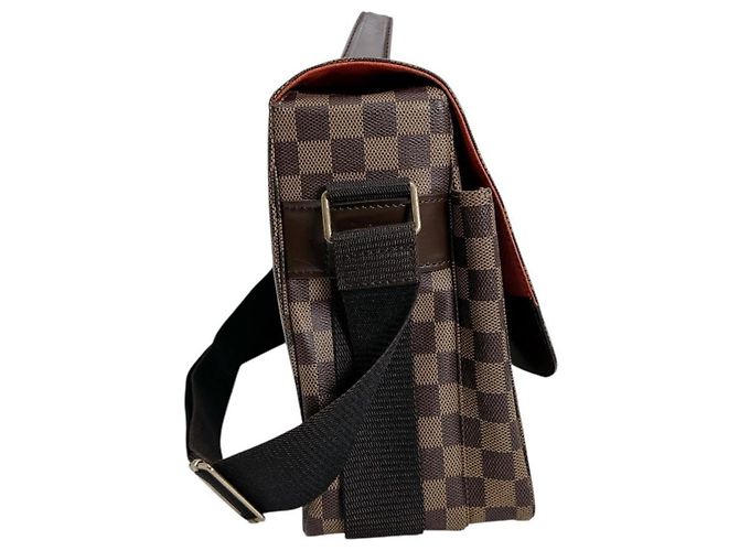 Borsa a spalla in tela Damier Louis Vuitton Marrone - vista 4