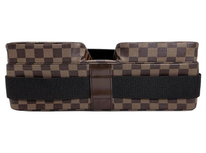 Borsa a spalla in tela Damier Louis Vuitton Marrone - vista 5
