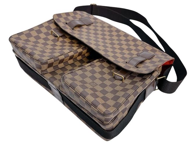 Borsa a spalla in tela Damier Louis Vuitton Marrone - vista 6