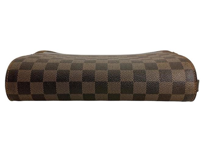 Borsa Clutch Louis Vuitton Damier Ebene Marrone - vista 4