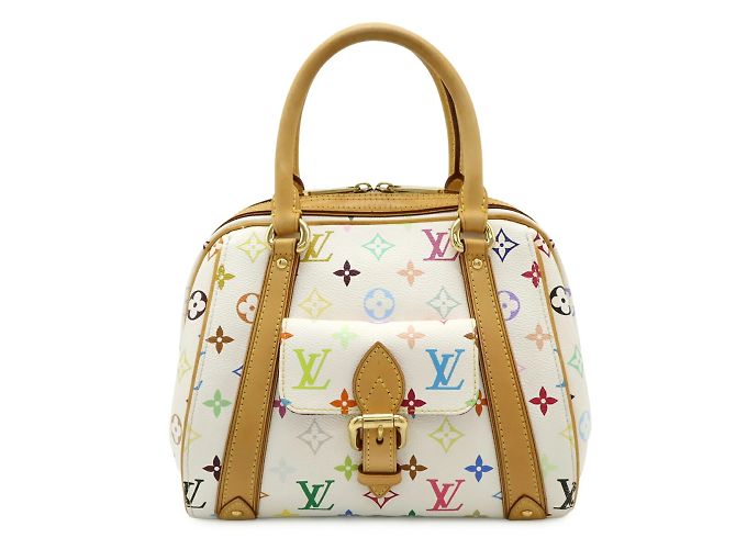 Louis Vuitton Monogram Multicolor Priscilla Handtasche Weiß Mehrfarben - vista 2