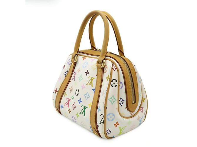 Louis Vuitton Monogram Multicolor Priscilla Handtasche Weiß Mehrfarben - vista 3