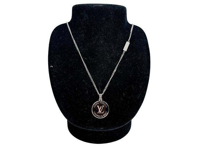 Collana in ottone argentato Louis Vuitton Argento - vista 2