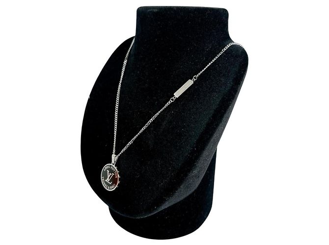 Collana in ottone argentato Louis Vuitton Argento - vista 3