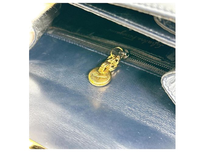 Borsa in pelle nera Salvatore Ferragamo Nero - vista 12