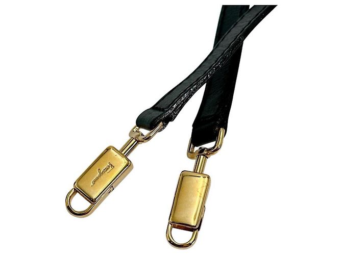 Borsa in pelle nera Salvatore Ferragamo Nero - vista 16