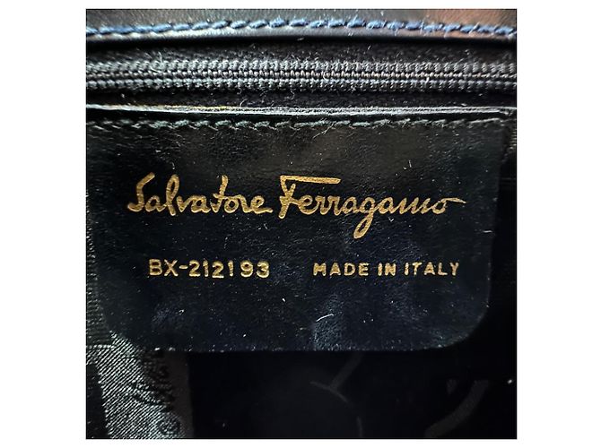 Borsa in pelle nera Salvatore Ferragamo Nero - vista 18