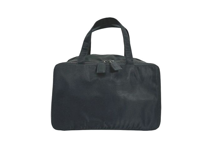 Bolsa de nylon Prada em preto e marrom - vista 2