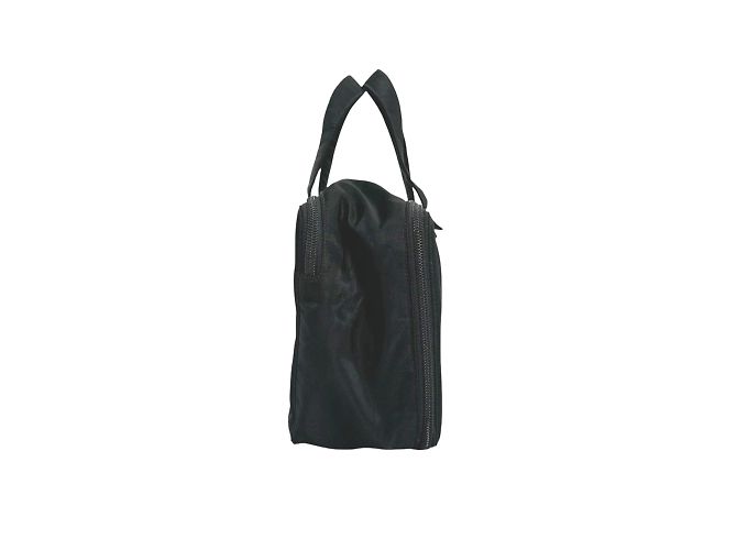 Bolsa de nylon Prada em preto e marrom - vista 3