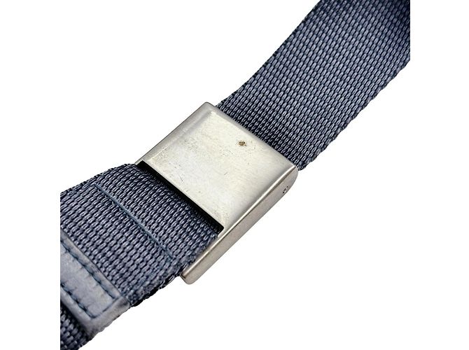 Pochette in satin grigio Prada Marrone - vista 11