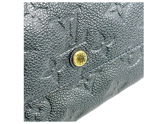 Louis Vuitton Langbörse Tri-fold aus Monogram Empreinte Marineblau - Ansicht 12