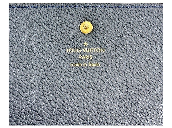 Louis Vuitton Langbörse Tri-fold aus Monogram Empreinte Marineblau - Ansicht 14