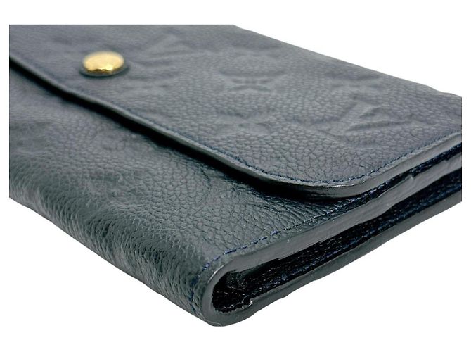 Louis Vuitton Langbörse Tri-fold aus Monogram Empreinte Marineblau - Ansicht 5