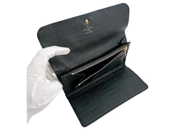 Louis Vuitton Langbörse Tri-fold aus Monogram Empreinte Marineblau - Ansicht 8
