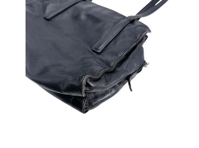 Schwarze Leder-Tote von Prada - Ansicht 7