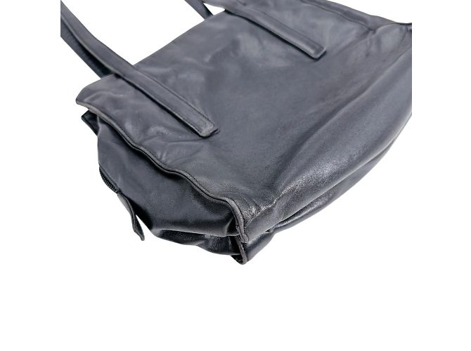 Schwarze Leder-Tote von Prada - Ansicht 8
