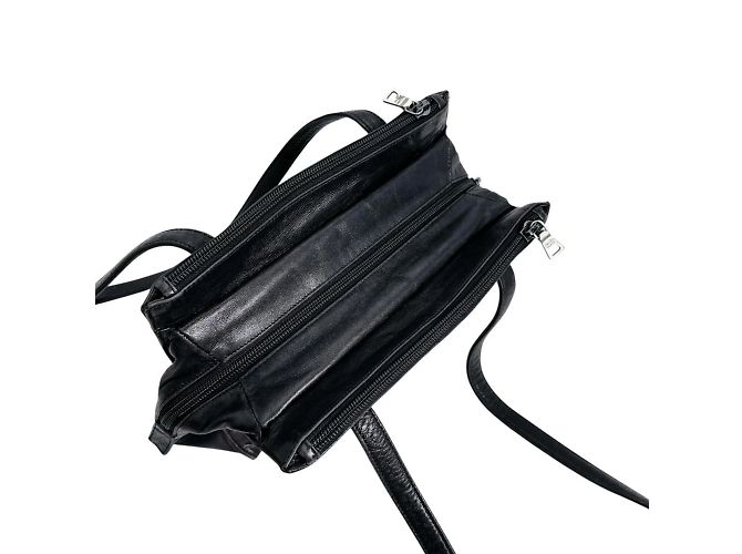 Schwarze Leder-Tote von Prada - Ansicht 9