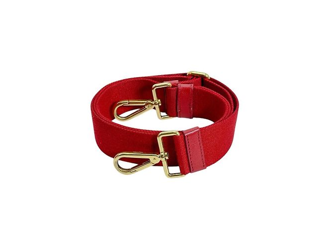 Prada Rote Mini Canapa Canvas Tote Tasche - Ansicht 13