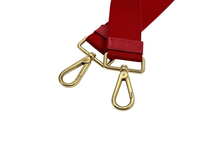 Prada Rote Mini Canapa Canvas Tote Tasche - Ansicht 15