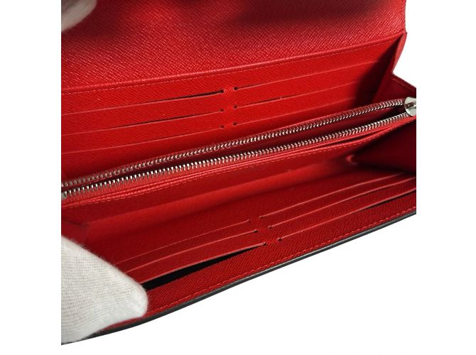Cartera larga de cuero Epi Louis Vuitton Roja - vista 10