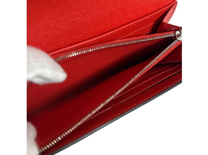 Cartera larga de cuero Epi Louis Vuitton Roja - vista 11