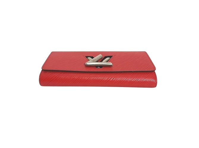 Cartera larga de cuero Epi Louis Vuitton Roja - vista 4